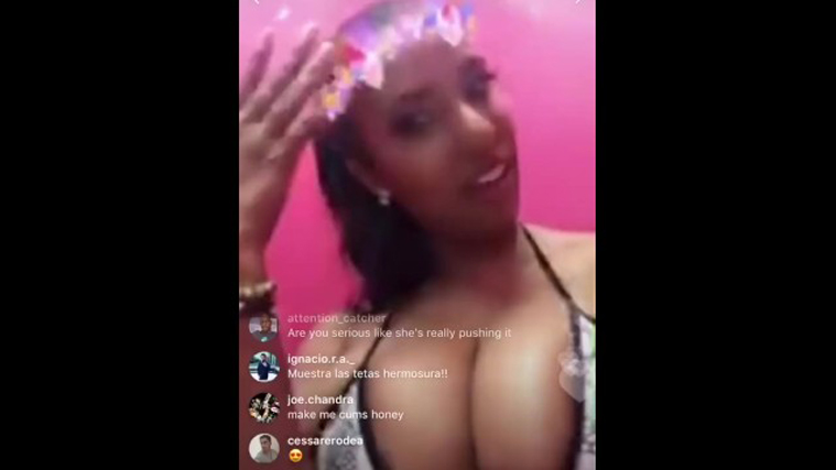 Big Tits Instagram Live